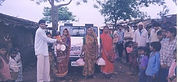 Food packet distribution to malnourished children