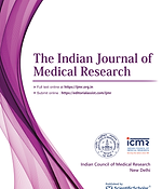 Research paper: cover of The Indian Journal of Medical Research