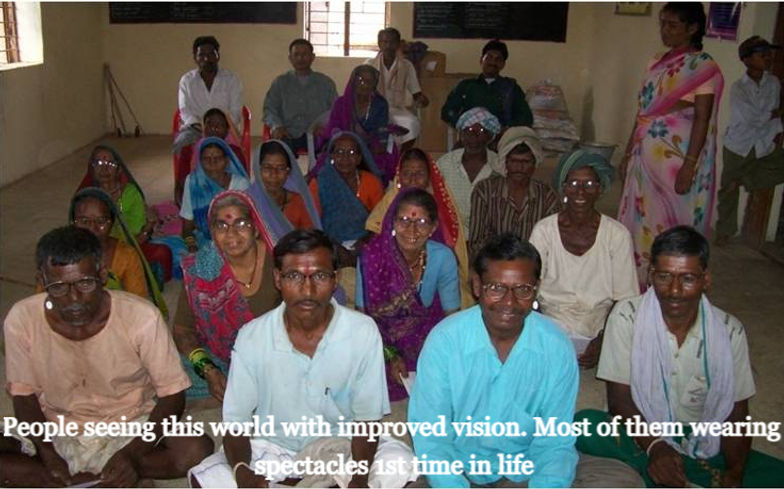 People Seeing this beautiful world with improved vision. Most of them wearing spectacles 1st time in life