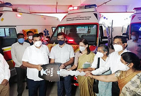 Ambulance donated by Honorable Minister Shri. Nitinji Gadkari to MAHAN Trust
