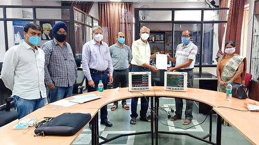Multi-parameter monitors donated by VNIT Nagpur Alumni Association