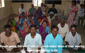 People Seeing this beautiful world with improved vision. Most of them wearing spectacles 1st time in life
