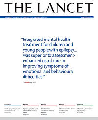 Research paper: cover of The Lancet