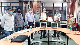 Multi-parameter monitors donated by VNIT Nagpur Alumni Association